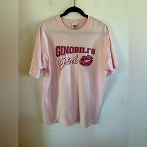 Ginobli’s Girl Women’s L t-shirt Sporty basketball VTG Spurs Game fan girl